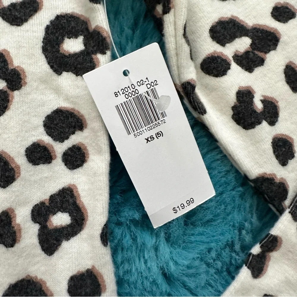 Old Navy Stylish Leopard Print Kids Top Size XS Girls